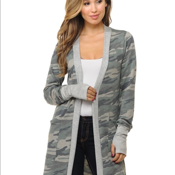 🔥LAST ONE😍Camouflage Open Cardigan Large - Picture 5 of 5